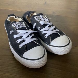 Black slip on converse W size 9